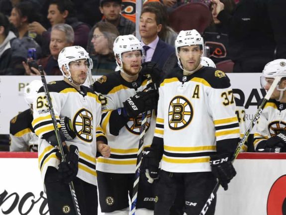 Brad Marchand David Pastrnak Patrice Bergeron Bruins