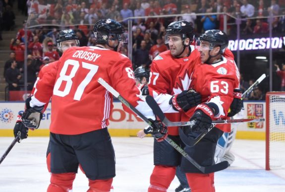 (Dan Hamilton-USA TODAY Sports) Canada's top line was dominant throughout the World Cup, with Sidney Crosby helping power Boston teammates Brad Marchand and Patrice Bergeron.