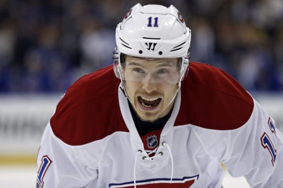 Montreal Canadiens forward Brendan Gallagher