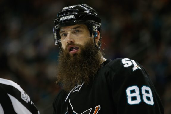 Brent Burns of the San Jose Sharks