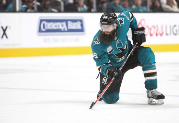 Brent Burns #88 of the San Jose Sharks