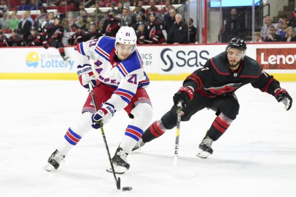 Rangers center Brett Howden