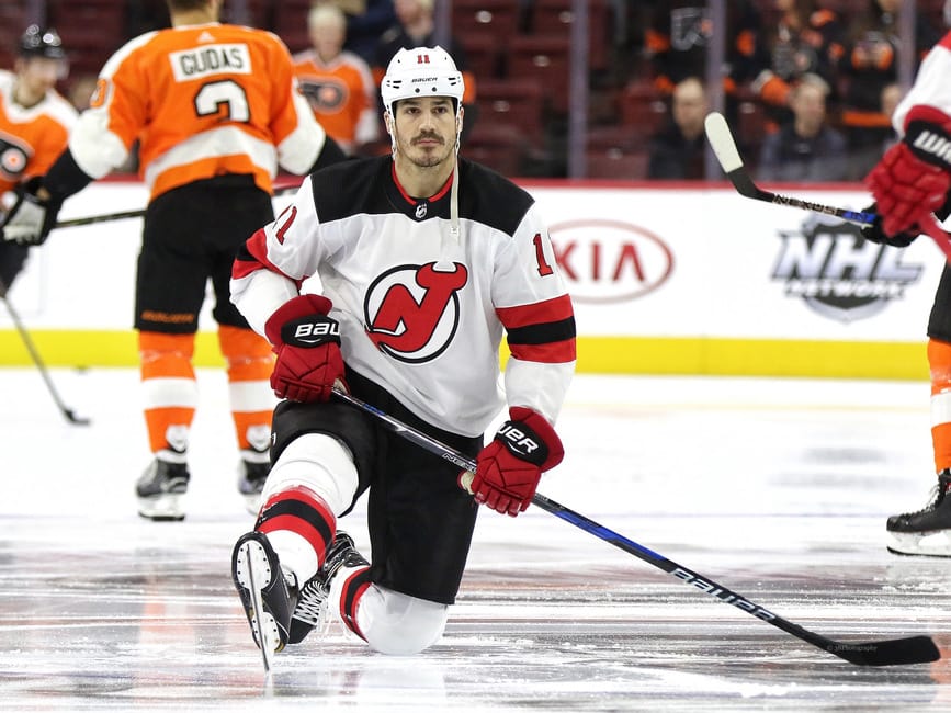 Brian Boyle hat trick, NJ Devils win on Hockey Fights Cancer Night