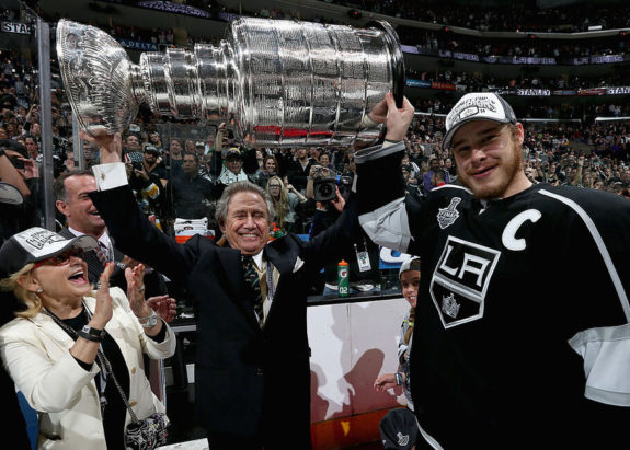 Dustin Brown Los Angeles Kings owner Philip Anschutz 2014 Stanley Cup