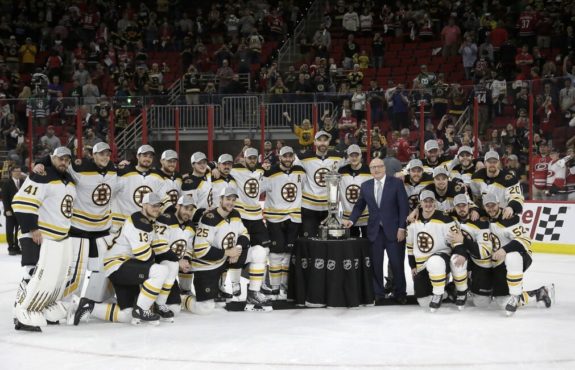 Boston Bruins Prince of Wales trophy 2019 Bill Daly