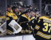 Bruins Beat Islanders - Bergeron Gets 2 in 1,000th Game