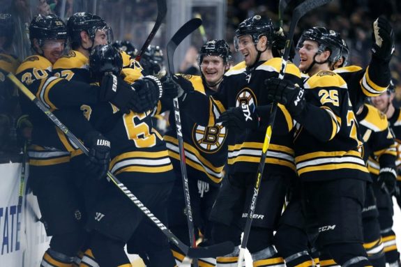 Boston Bruins celebrate