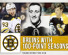 Boston Bruins With 100-Point Seasons