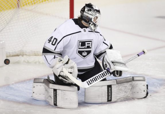 Los Angeles Kings goalie Calvin Petersen