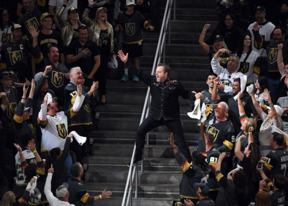 Vegas Golden Knights crowd igniter Cameron Hughes