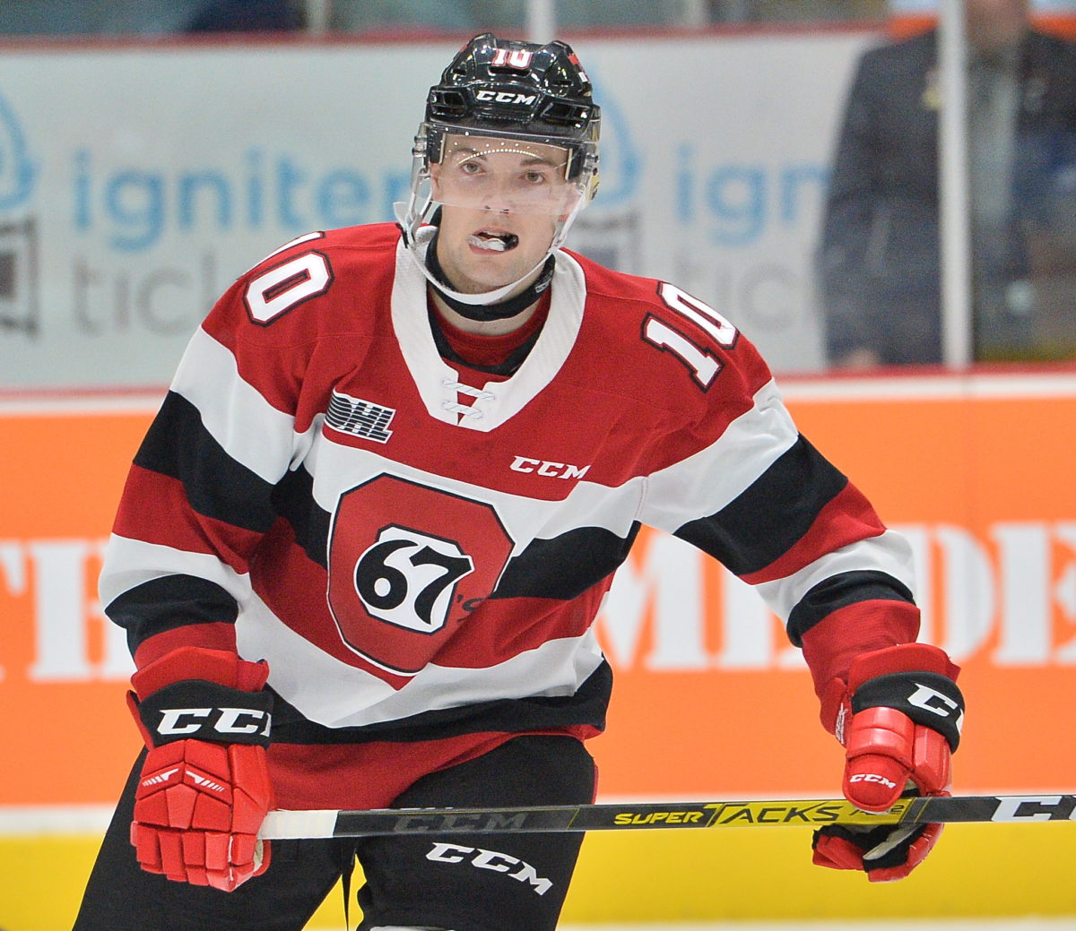 Cameron Tolnai Ottawa 67's-Ottawa 67's Welcome Christmas Break After Loss to Barrie Colts