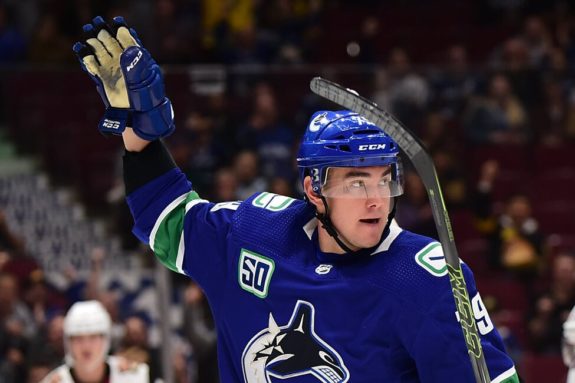 Vancouver Canucks Micheal Ferland