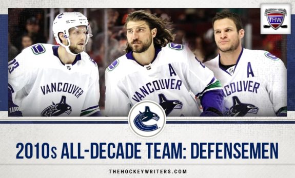 Vancouver Canucks' 2010s All-Decade Team: Defensemen Alex Edler, Chris Tanev, Kevin Bieksa