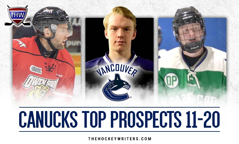 Vancouver Canucks' 2019-20 Top Prospects #11-20