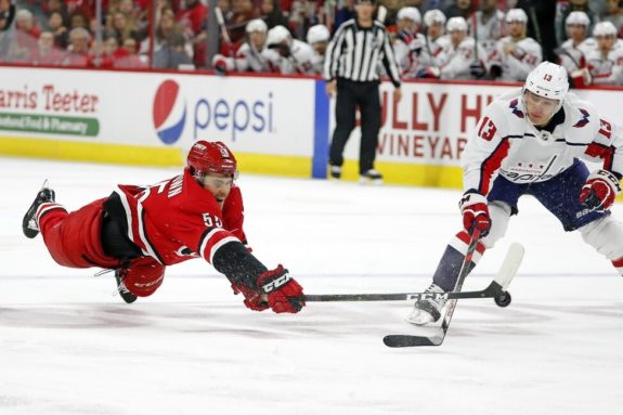 Carolina Hurricanes Roland McKeown Washington Capitals Jakub Vrana