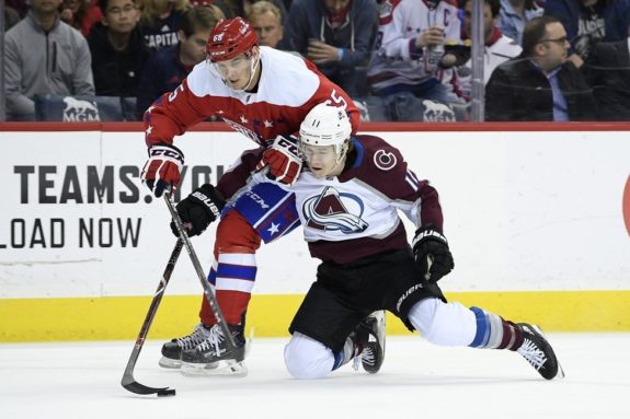 Washington Capitals Andre Burakovsky Colorado Avalanche Matt Calvert