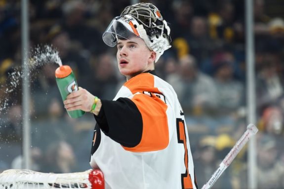 Flyers goaltender Carter Hart