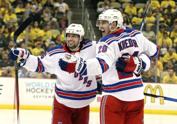 Mats Zuccarello, Chris Kreider, NHL, New York Rangers