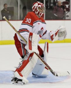 Ohio State goalie Christian Frey. Photo: Ric Kruszynski/Ohio State Athletics