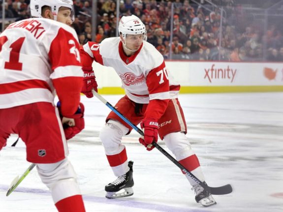 Christoffer Ehn of the Detroit Red Wings