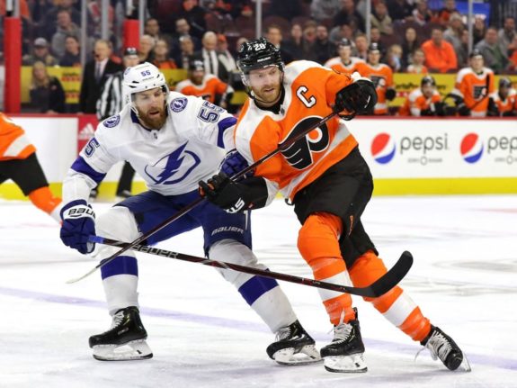 Braydon Coburn, Tampa Bay Lightning Claude Giroux, Philadelphia Flyers