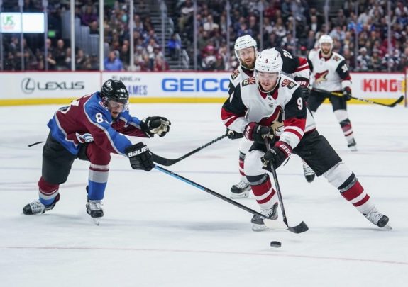 Colorado Avalanche Matt Nieto Arizona Coyotes Clayton Keller