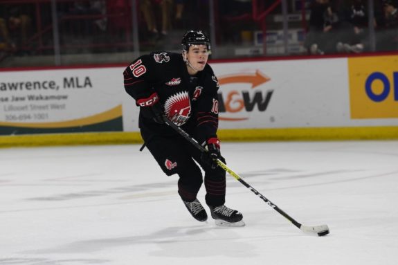 Daemon Hunt of the Moose Jaw Warriors could be a good fit for the Detroit Red Wings.