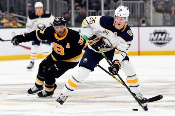 Buffalo Sabres Rasmus Dahlin Boston Bruins Patrice Bergeron