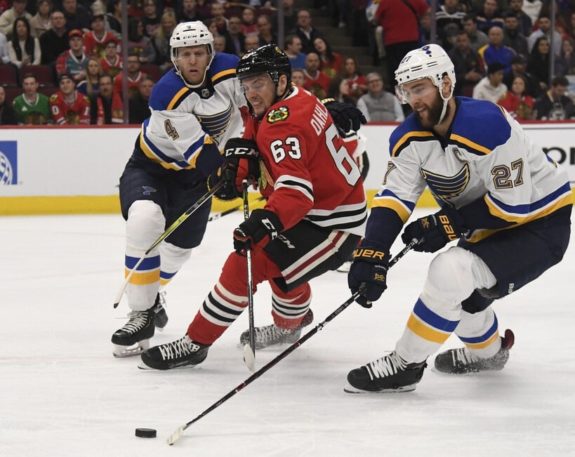 Former Chicago Blackhawks Carl Dahlstrom St. Louis Blues Alex Pietrangelo Carl Gunnarsson