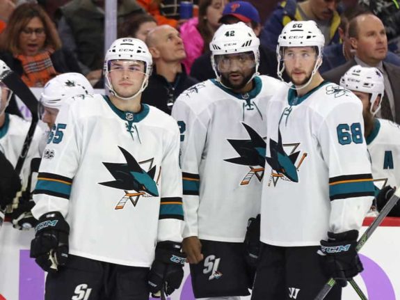 Daniel O'Regan Joel Ward Melker Karlsson Sharks