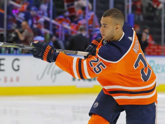 Edmonton Oilers defensemen Darnell Nurse