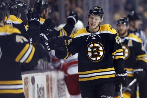 Boston Bruins forward David Pastrnak