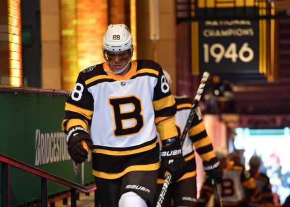 Bruins right wing David Pastrnak