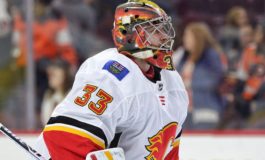Rittich Stops 43 Shots as Flames Beat Blue Jackets 3-0