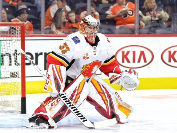 David Rittich Calgary Flames Winnipeg Jets 2020 NHL Playoffs Qualifying Round Play-In Stanley Cup