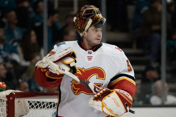 Calgary Flames goalie David Rittich