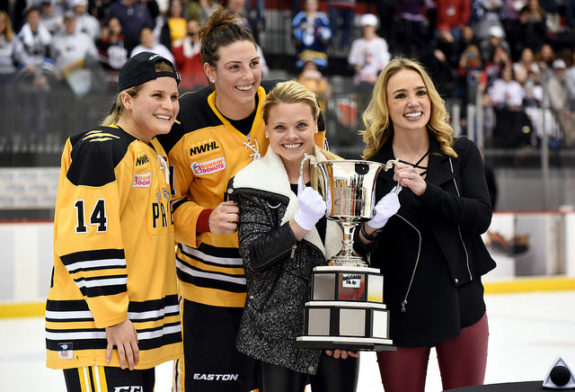 Brianna Decker, Hilary Knight, Erika Lawler, Dani Rylan