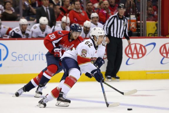 Denis Malgin (Geoff Burke-USA TODAY Sports) 