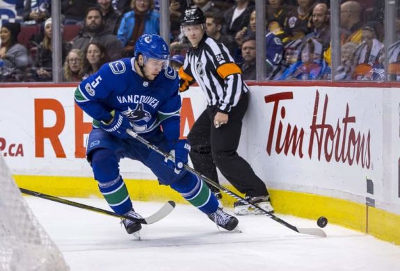 Vancouver Canucks Defenceman Derrick Pouliot