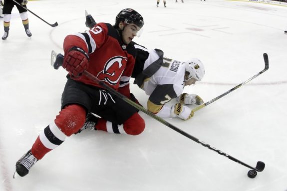 New Jersey Devils Nico Hischier Vegas Golden Knights William Karlsson