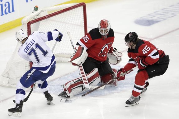 Cory Schneider Anthony Cirelli Sami Vatanen