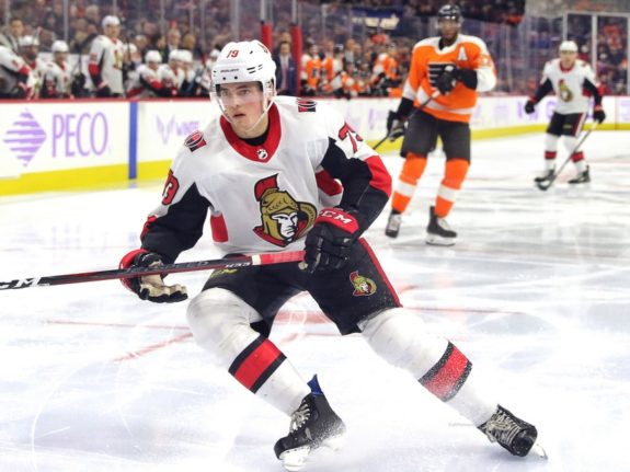 Drake Batherson #79 Ottawa Senators, November 27, 2018