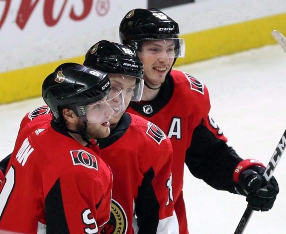 Ottawa Senators Bobby Ryan Ryan Dzingel Matt Duchene