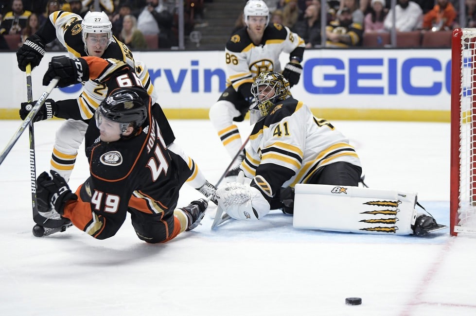 Boston Bruins Blank Anaheim Ducks For Fourth Straight Win