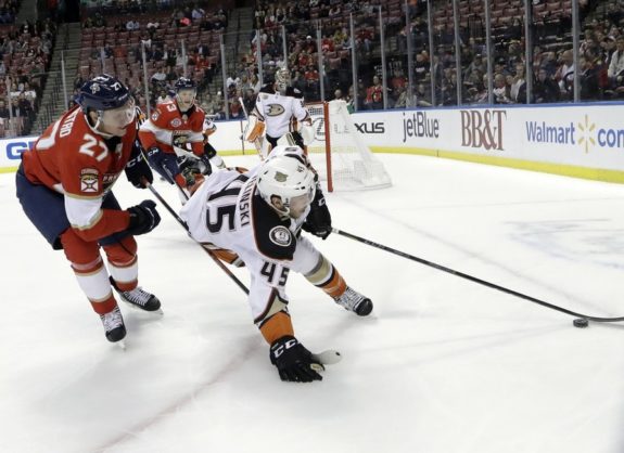 Florida Panthers Nick Bjugstad Anaheim Ducks Andy Welinski