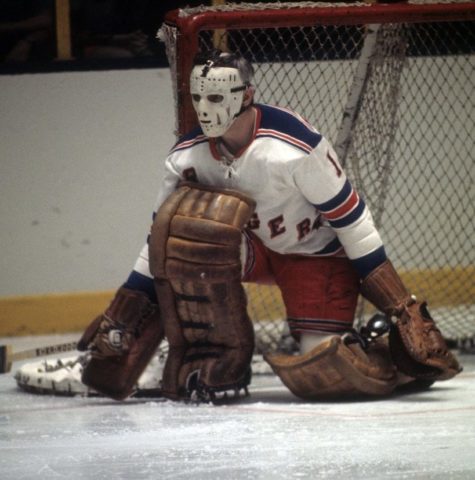 Goalie Ed Giacomin