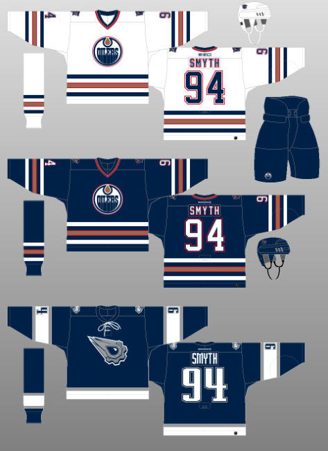 Edmonton Oliers NHL Jersey History