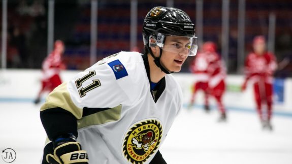 Egor Afanasyev of the Muskegon Lumberjacks may garner interest from the Detroit Red Wings.