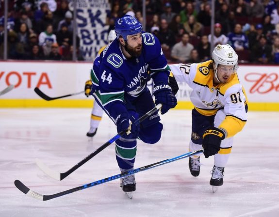 Canucks defenseman Erik Gudbranson