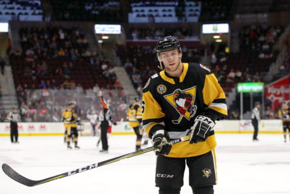 Wilkes-Barre/Scranton Penguins defenceman Ethan Prow